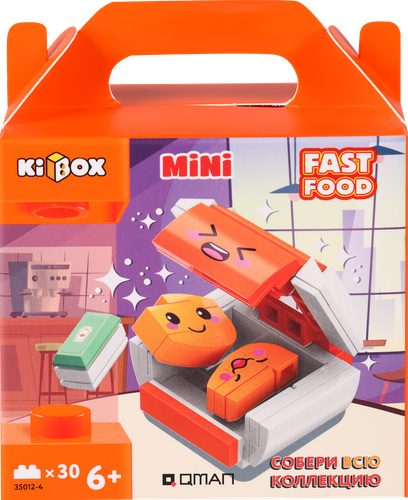 

Конструктор KIBOX Фастфуд, Арт. 35012 26 деталей