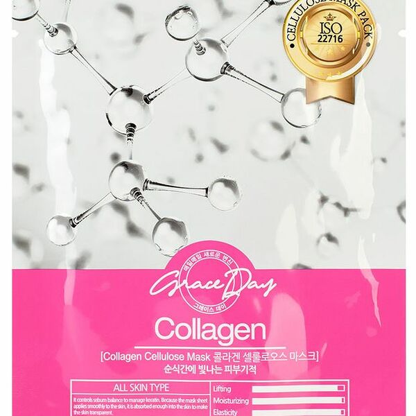 Маска тканевая Grace Day с коллагеном