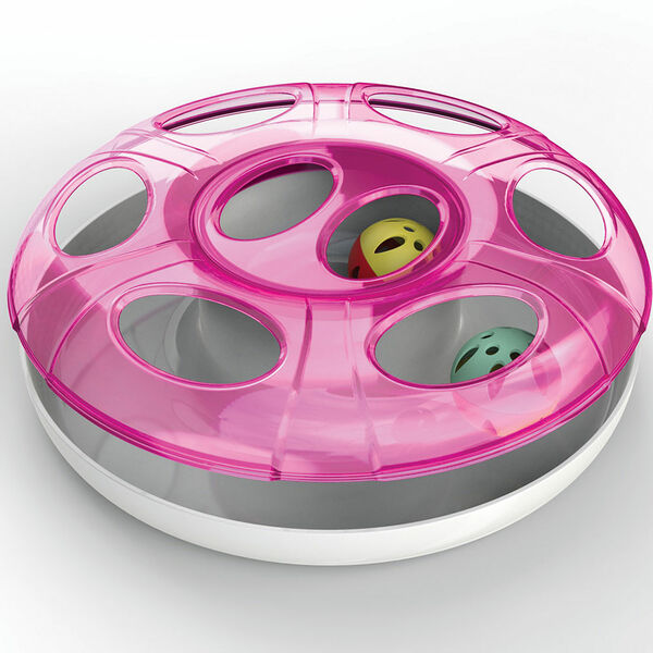 Трек с мячиками 25х8 см красный