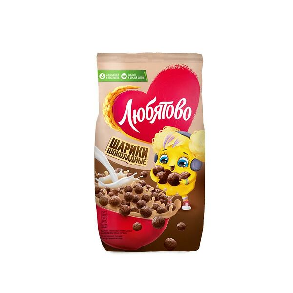 Шарики Любятово 200г шоколадные юнайтед бейкерс пакет