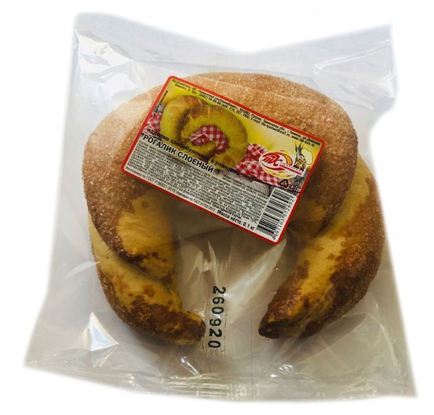 

Рогалик Тюменский хлебокомбинат слоёный с повидлом 100 г