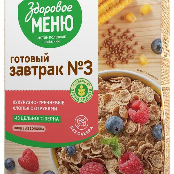 Хлопья гречнево-кукурузные Dr.Naturi с отрубями 200 г