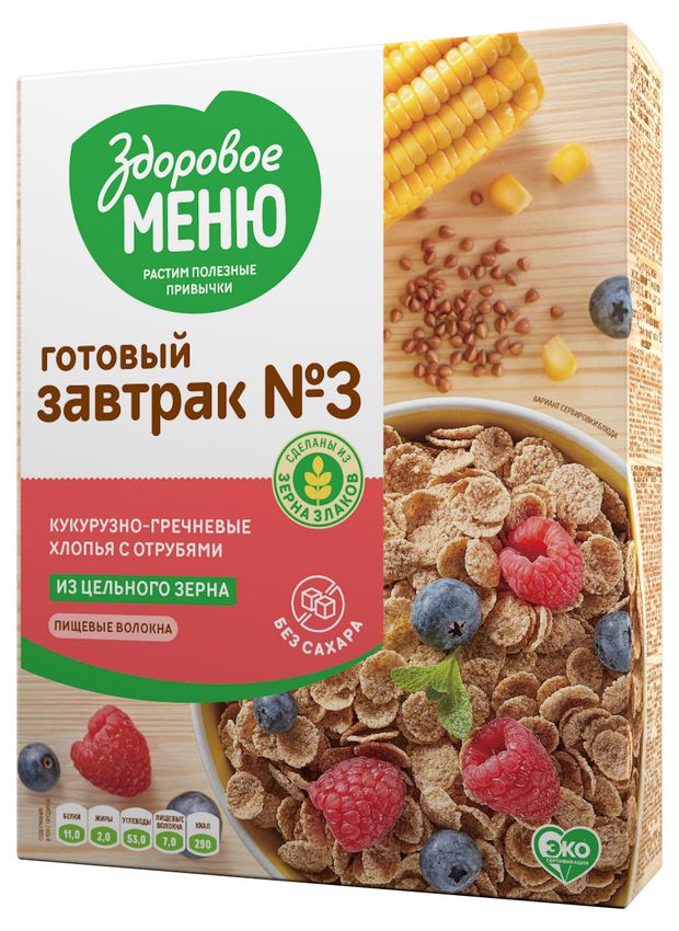 

Хлопья гречнево-кукурузные Dr.Naturi с отрубями 200 г