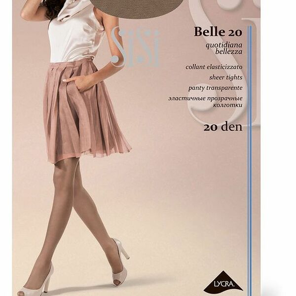 Колготки женские SiSi Belle цвет: miele/телесный, размер 5, 20 den