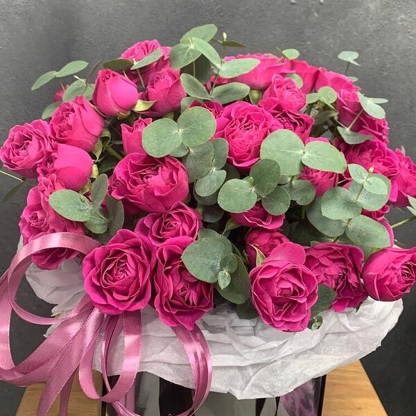 Вкусная сумочка пионовидных роз Мисти баблз