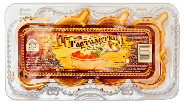 

Тарталетки Валдайский жемчуг для икры 16 шт. 125 г