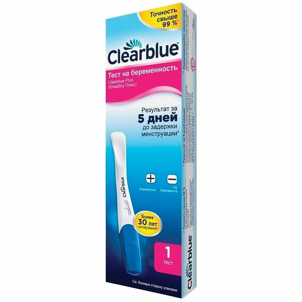 Тест на беременность Clearblue Plus 1 шт.