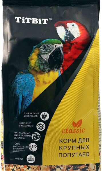 Корм для попугаев TiTBiT Classic 500г
