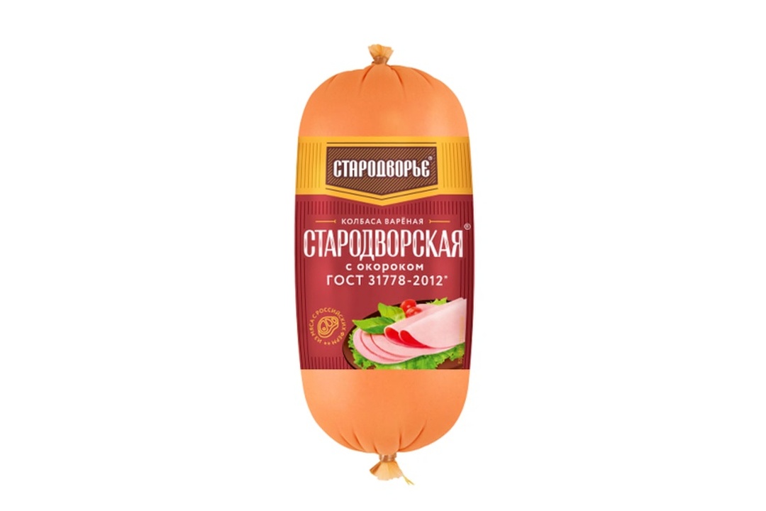 

Колбаса вареная Стародворье Стародворская с окороком 400 г