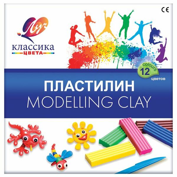 Пластилин классический Луч Классика 12 цветов