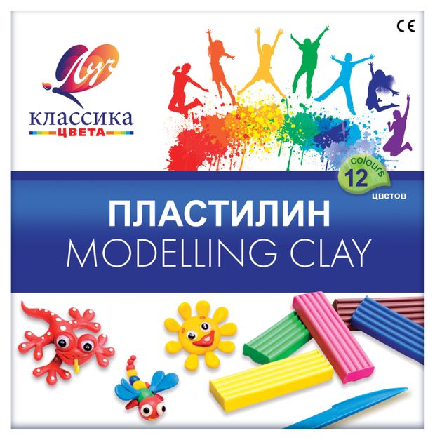 

Пластилин классический Луч Классика цвета 12 цветов