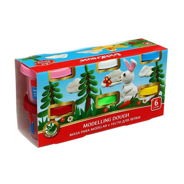 Тесто для лепки ArtBerry 6 цветов
