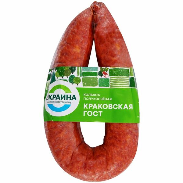 Колбаса Окраина Краковская полукопченая 350 г