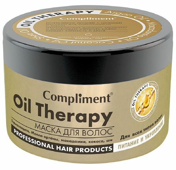 Маска для волос Compliment Oil Therapy с маслом арганы и макадамии 500мл