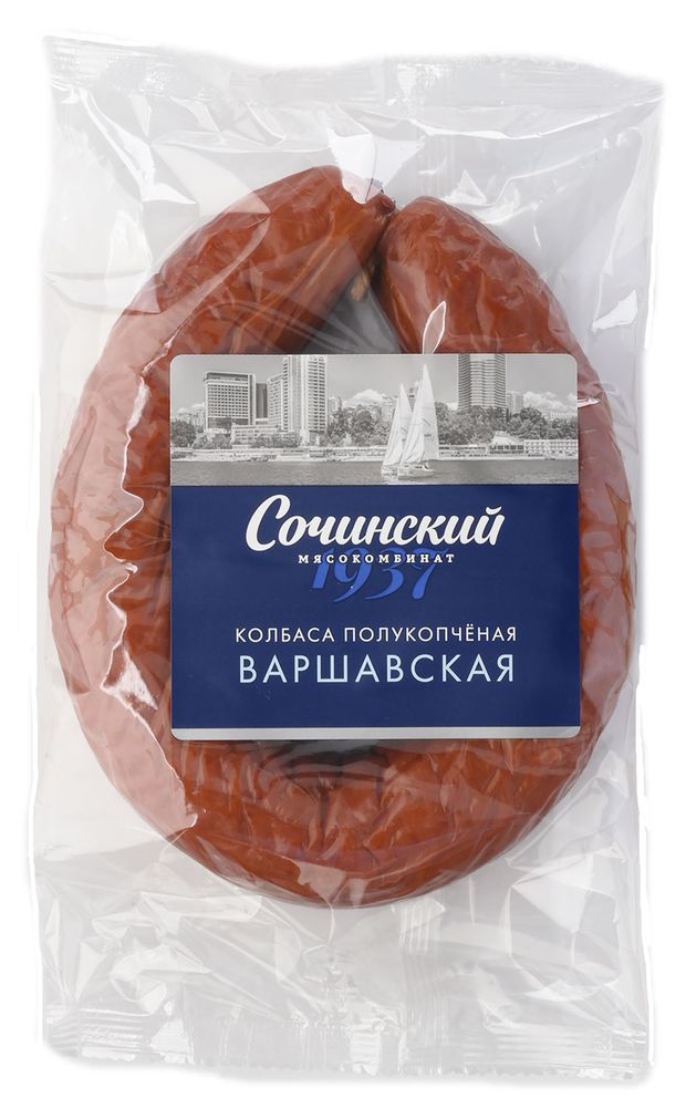 

Колбаса МК Сочинский Варшавская полукопченая вес