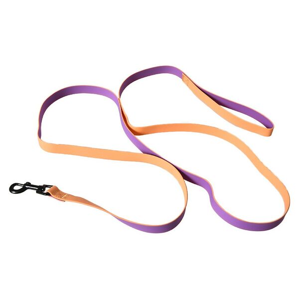 Поводок для собак Foxie Double color из биотана M 2х200см, разноцветный