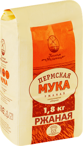

Мука Птица-Мельница ржаная обдирная 1.8 кг