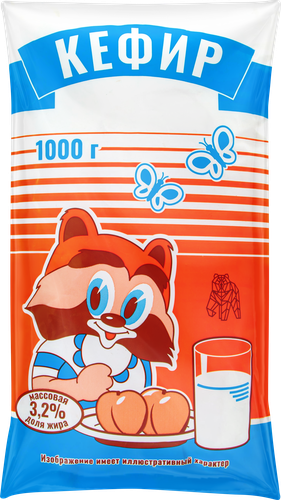 

Кефир Агрофирма Труд 3.2%, без ЗМЖ 1000 г