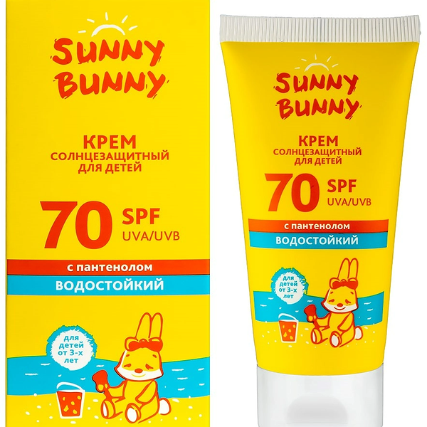 Крем солнцезащитный Sunny Bunny 50 мл для детей с пантенолом SPF 70 50 мл