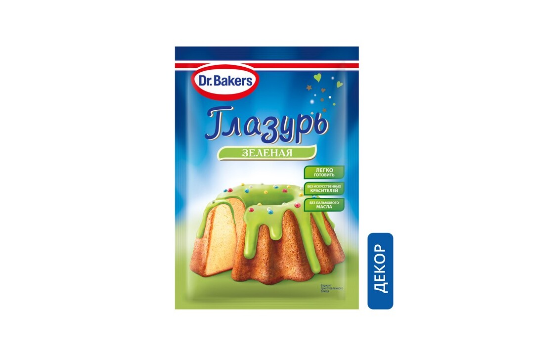 

Глазурь Dr.Bakers зеленая 90 г