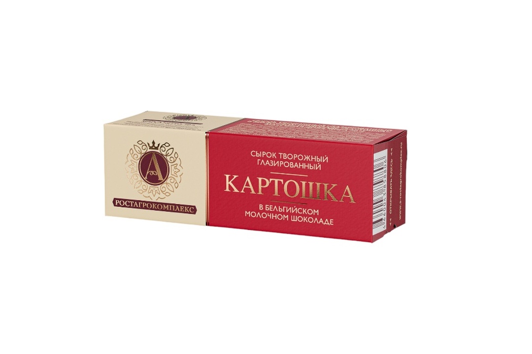 

Сырок творожный А.Ростагрокомплекс глазированный Картошка в молочном шоколаде 20% 50 г