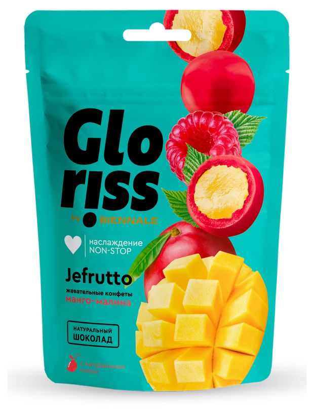 

Конфеты жевательные Gloriss манго, малина в шоколаде 75 г