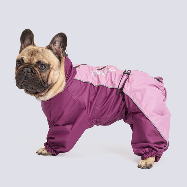 Rungo Дождевик Француз бульдог девочка пудра