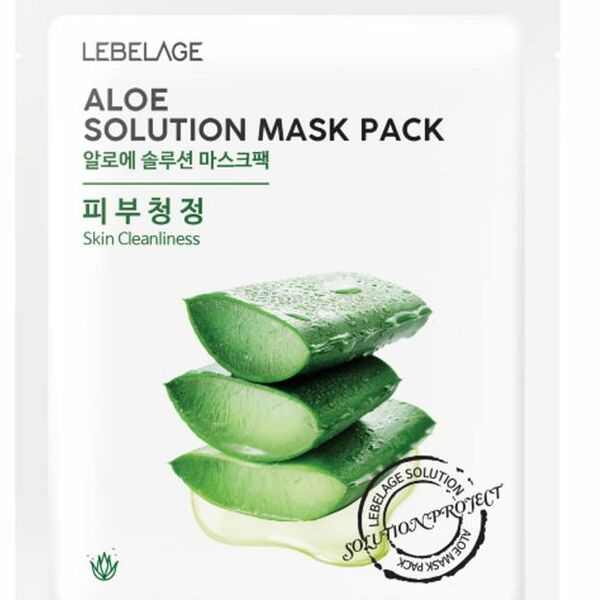 Маска тканевая для лица Lebelage с экстрактом алоэ