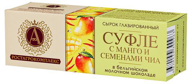 

Сырок А.Ростагрокомплекс суфле с манго и семенами чиа 15% 40 г