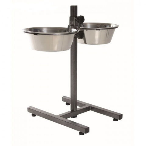 Миски Уют металлические на подставке для собак 2х0,75 л