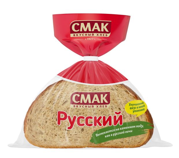 

Хлеб Смак Русский ржано-пшеничный в нарезке, половинка 300 г