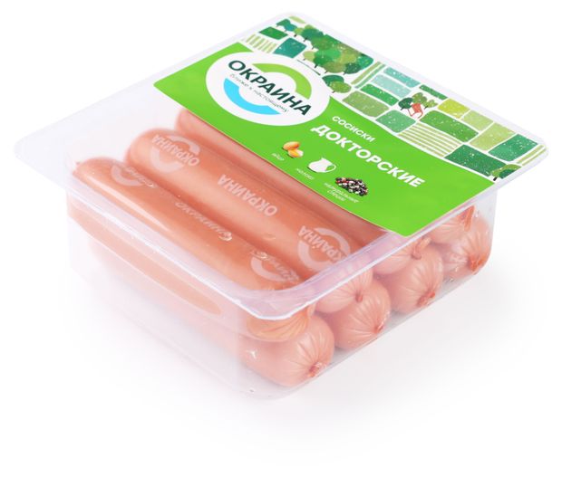 

Сосиски Окраина Докторские 350 г