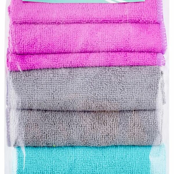 Салфетки универсальные Ашан Красная Птица из микрофибры для любых поверхностей 30х30 см, 10 шт