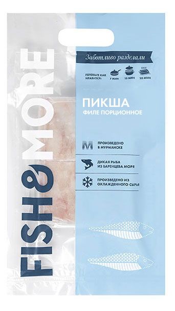 

Пикша замороженная Fish&More филе порционное 400 г