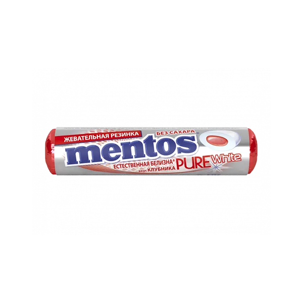 Резинка жевательная Mentos клубника 15.5 г