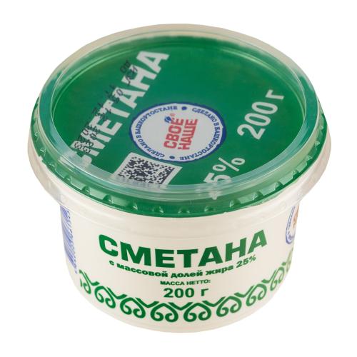 

Сметана Свое-наше 25%, 200 г