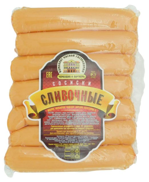 

Сосиски Черкашин и ПартнерЪ Сливочные 285 г
