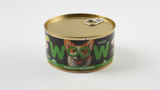 Корм влажный для собак Индейка с кроликом