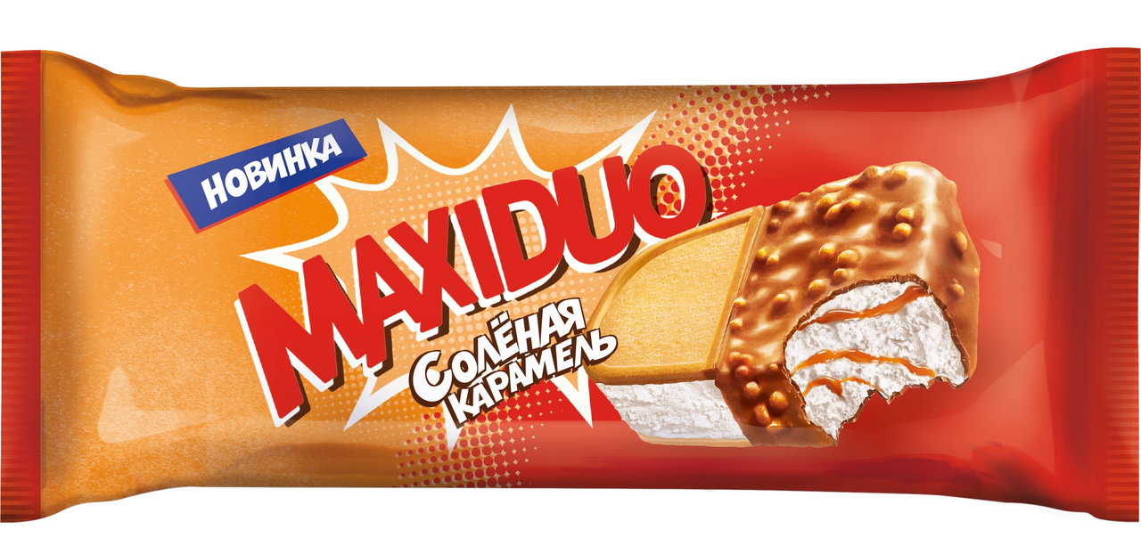 

Мороженое Maxiduo сэндвич соленая карамель 94 г