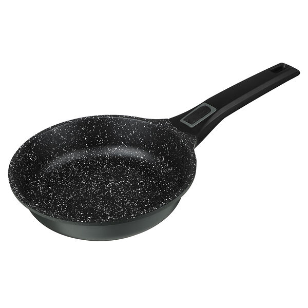 Satoshi уран сковорода литая d20см, антипригарное покрытие мрамор, индукция, съемная ручка