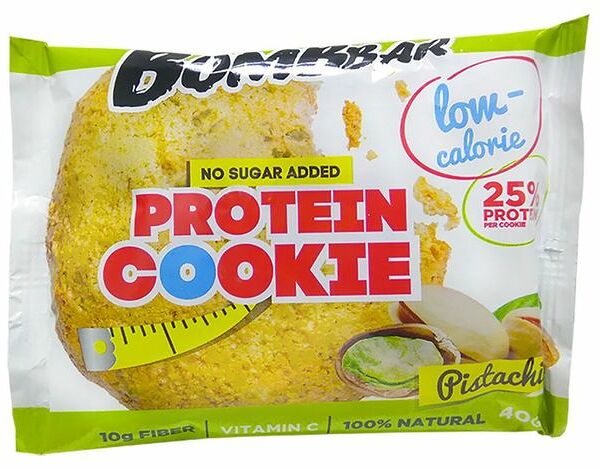 Bombbar печенье протеиновое низкокалорийное фисташка 40 г