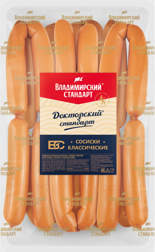 

Сосиски Владимирский стандарт Классические, весовые