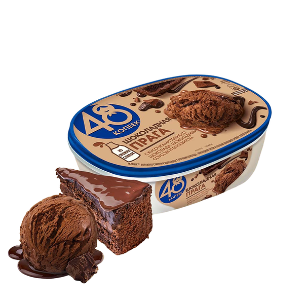 Мороженое 48 Копеек Шоколадная Прага, 432г
