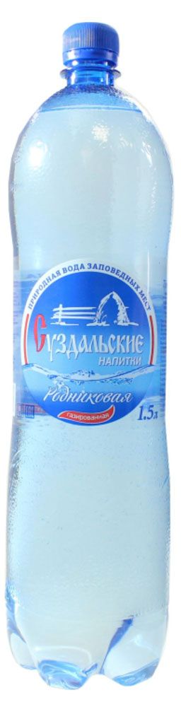 

Вода минеральная Суздальские напитки, газированная, 1.5 л
