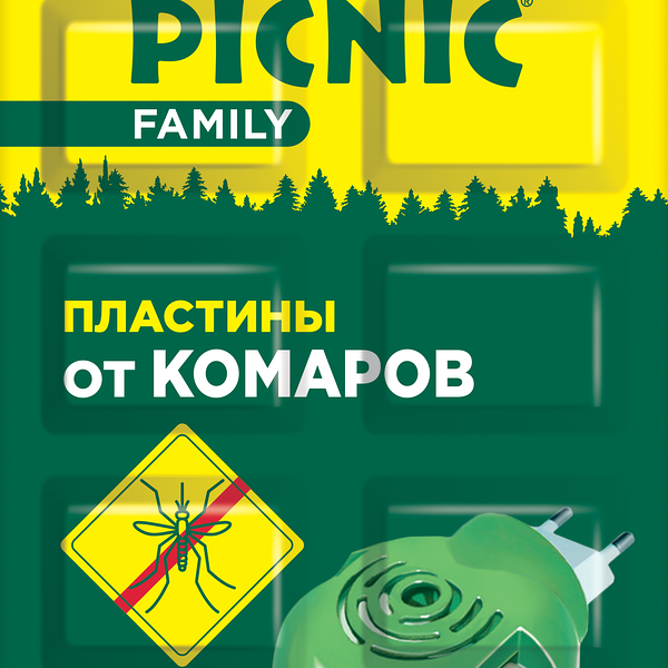 Picnic Family - пластины от комаров 10 шт