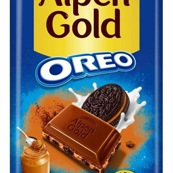 Шоколад молочный Alpen Gold Oreo Арахисовая паста 85 г