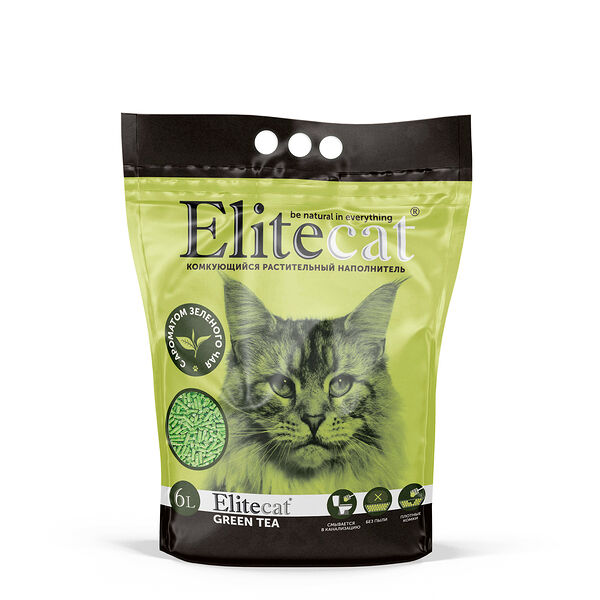 ELITECAT Наполнитель комкующийся, растительный 