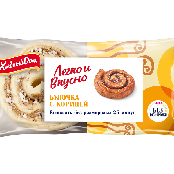 Булочка Хлебный дом Легко и Вкусно с корицей 180г