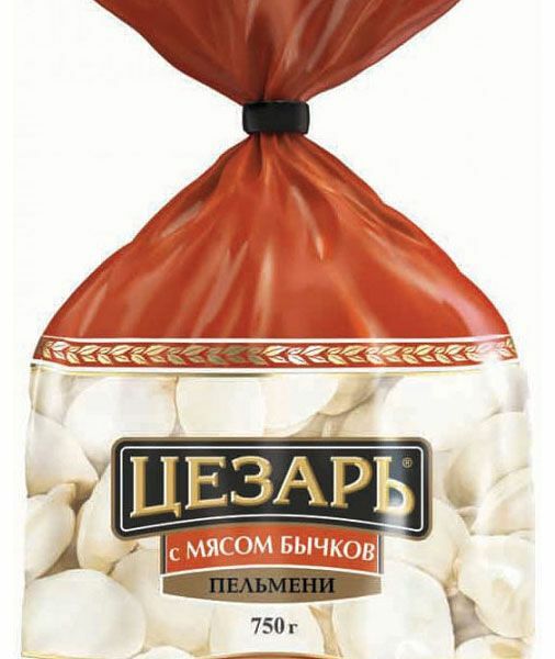 Пельмени Цезарь с мясом бычков 750г