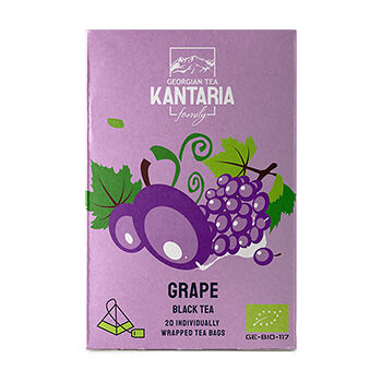Чай черный KANTARIA с виноградом в пирамидках